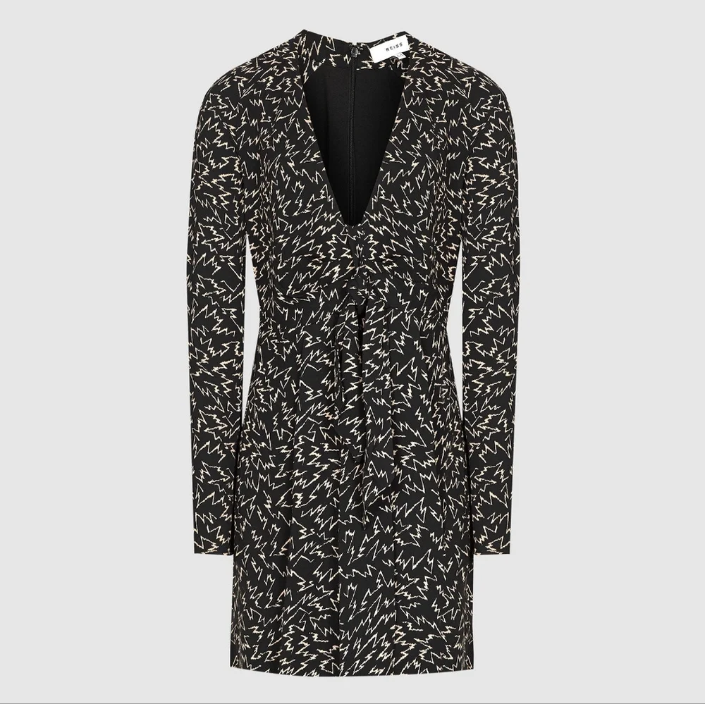 NWT REISS | Zig Zag Mini Shift Dress - Picture 9 of 9